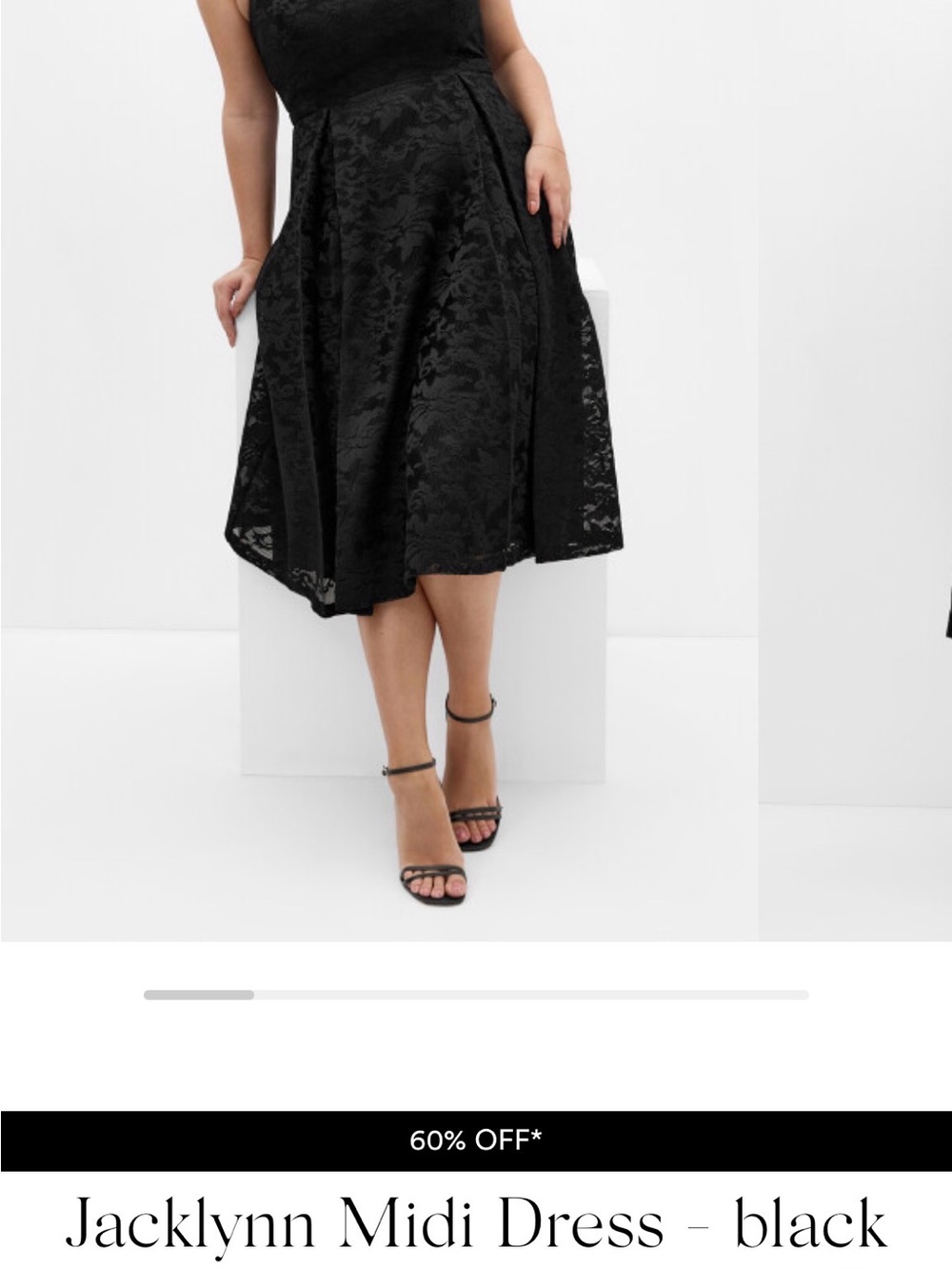 City Chic Black Lace Tea Party Dress